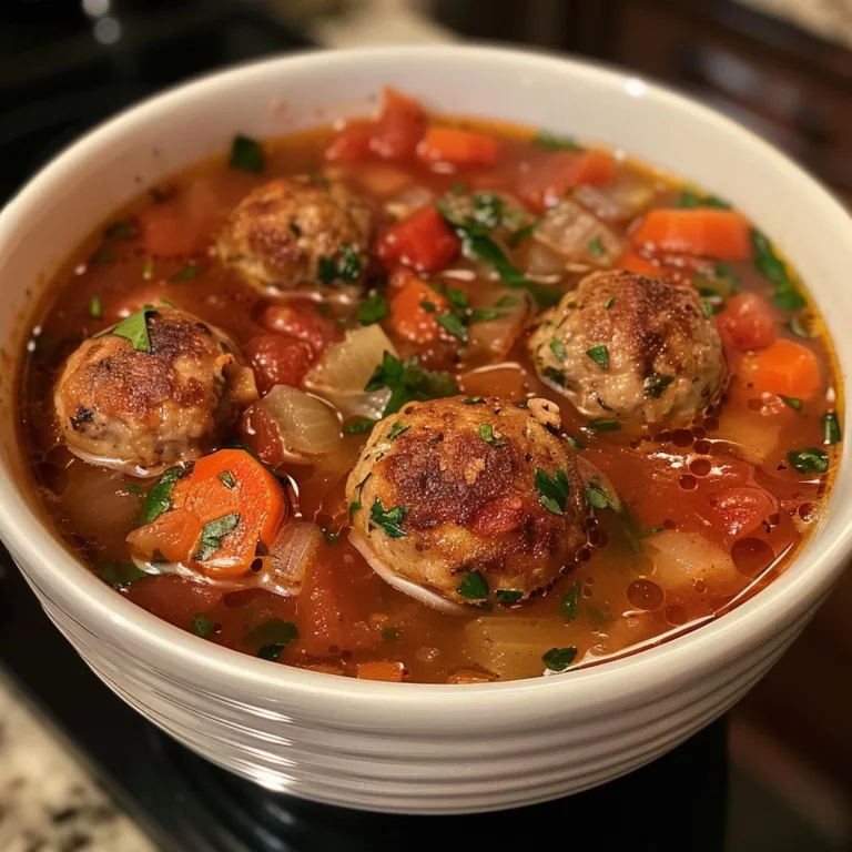 Slow cooker turkey meatball soup for healthy dinners