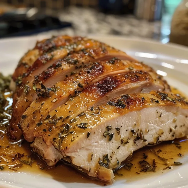 Herb Butter Roasted Turkey Breast