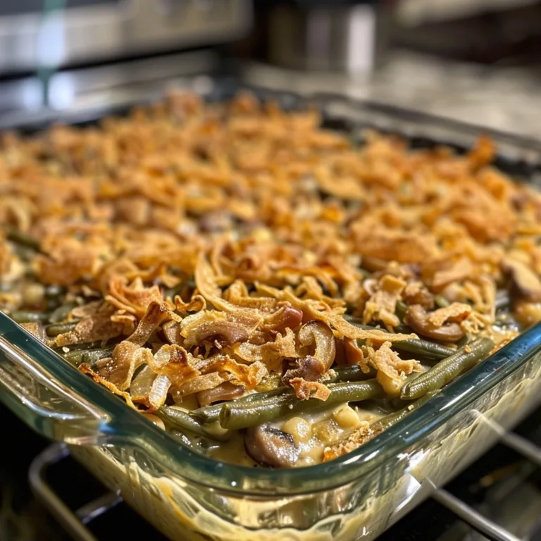 Green bean casserole from scratch made simple