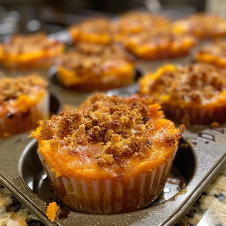 Sweet Potato Casserole Cups for Easy Holiday Serving
