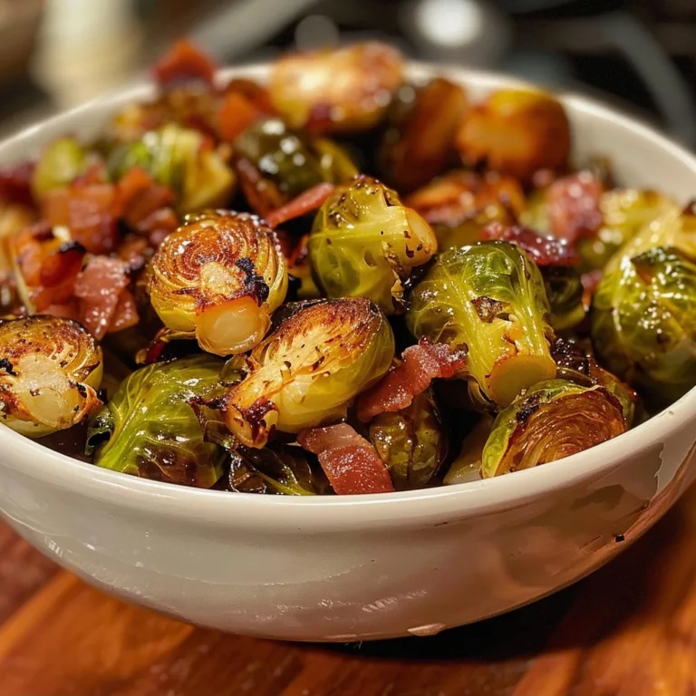Maple baconless Brussels sprouts for a perfect side