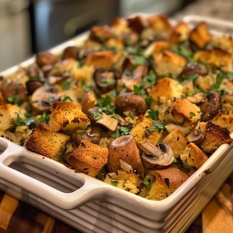 Savory Mushroom Herb Stuffing: A Perfect Holiday Side