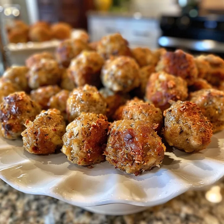 Stuffing sausage balls with turkey for savory snacks
