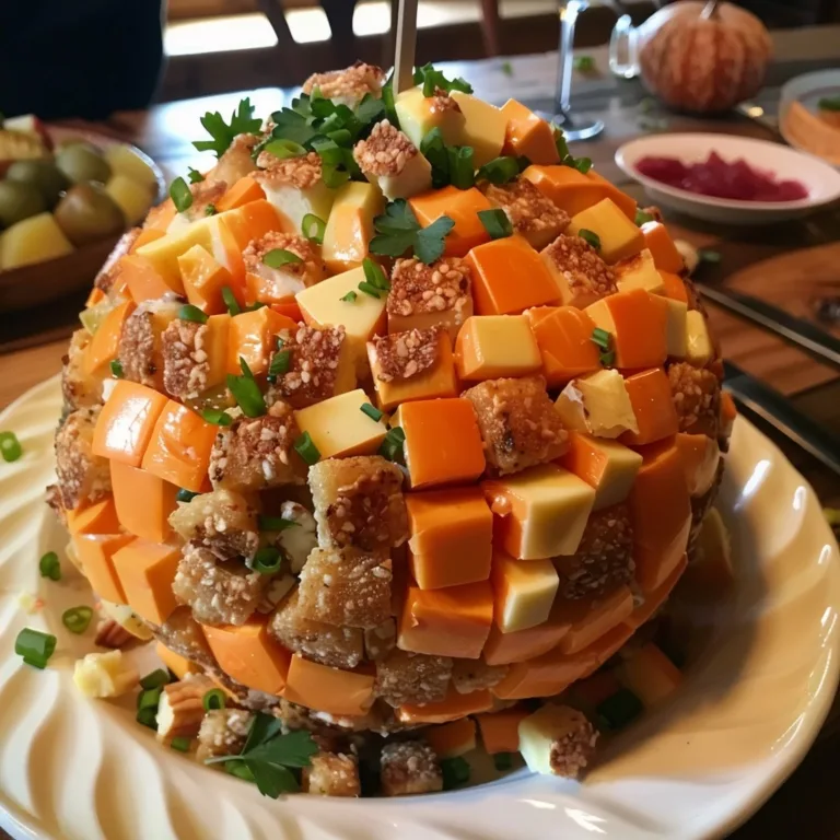 Thanksgiving cheese ball appetizer for festive gatherings