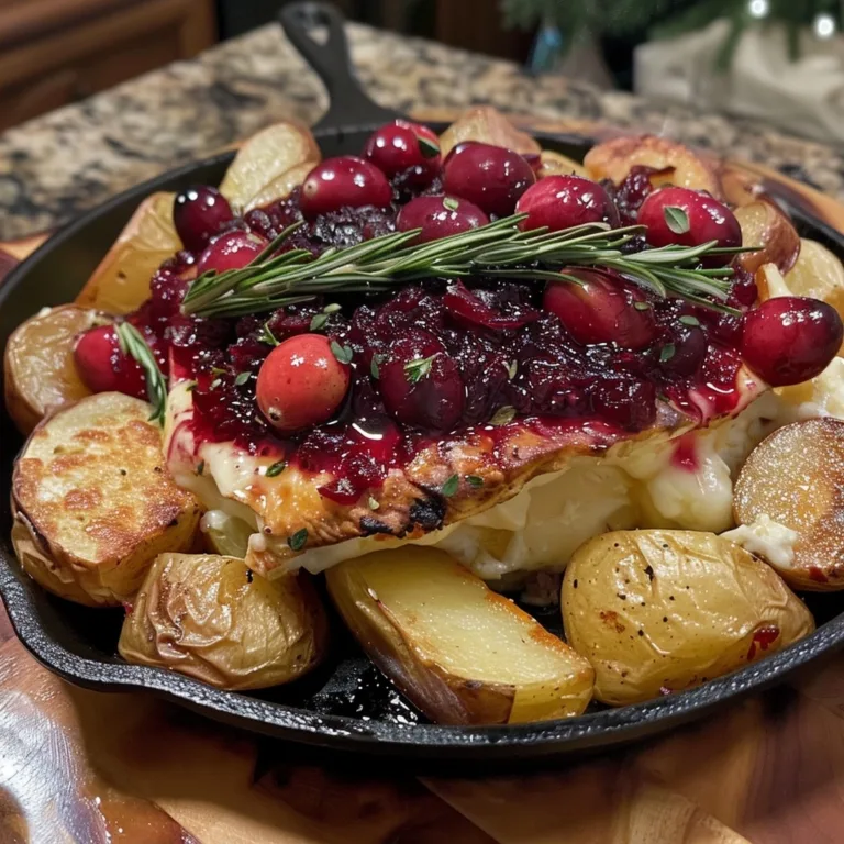 Baked Brie with Cranberry Sauce for Holiday Parties