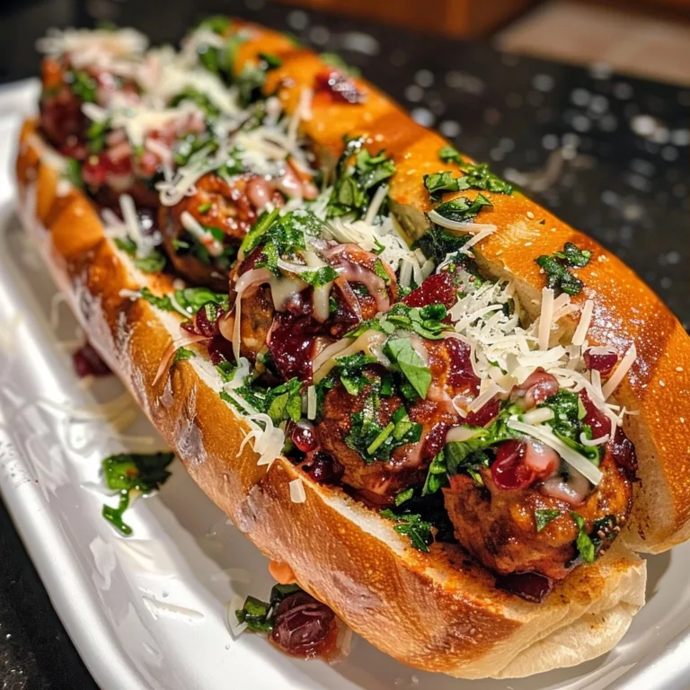 Turkey Cranberry Meatball Subs for Easy Dinners