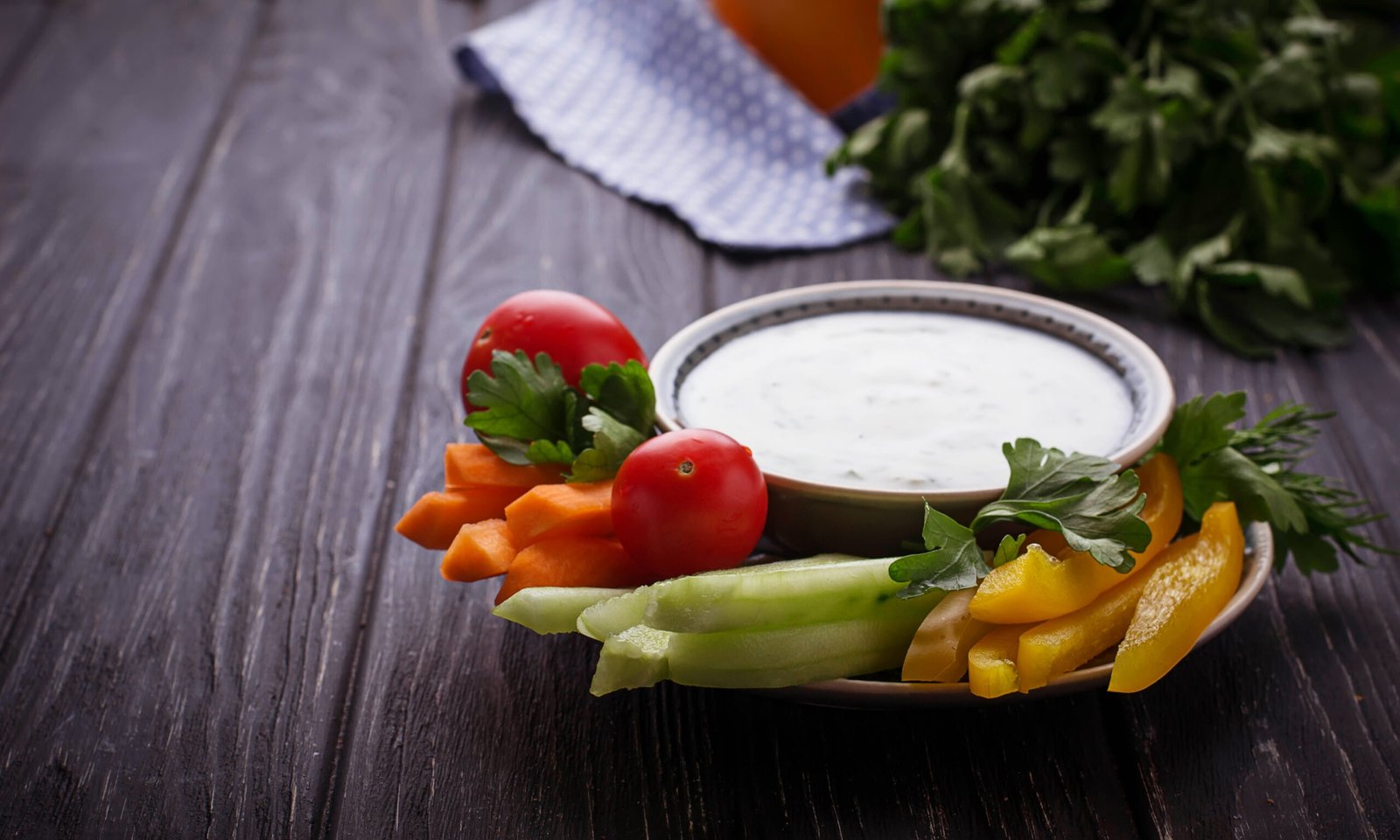 fresh vegetables stick yogurt dip scaled Knorr Vegetable Dip Recipe: Tips & Serving Ideas
