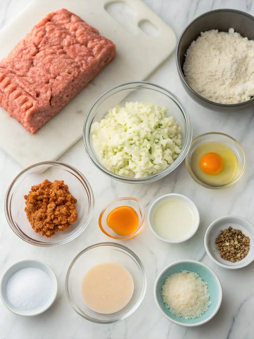 buffalo chicken meatloaf with ranch drizzle ingredients