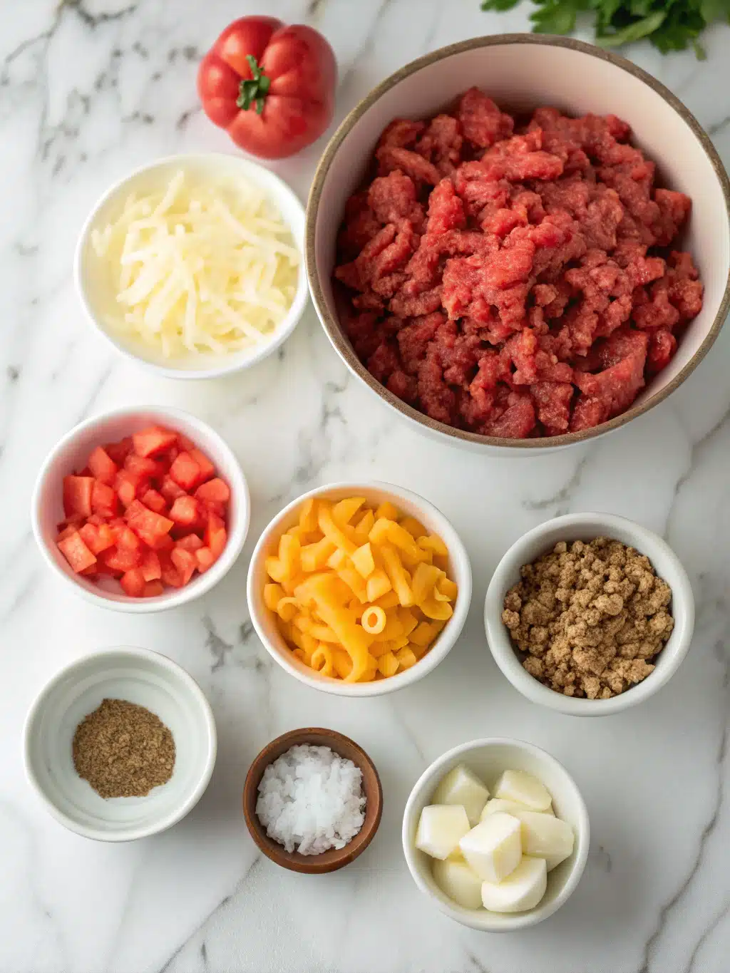 chili mac ground beef casserole ingredients