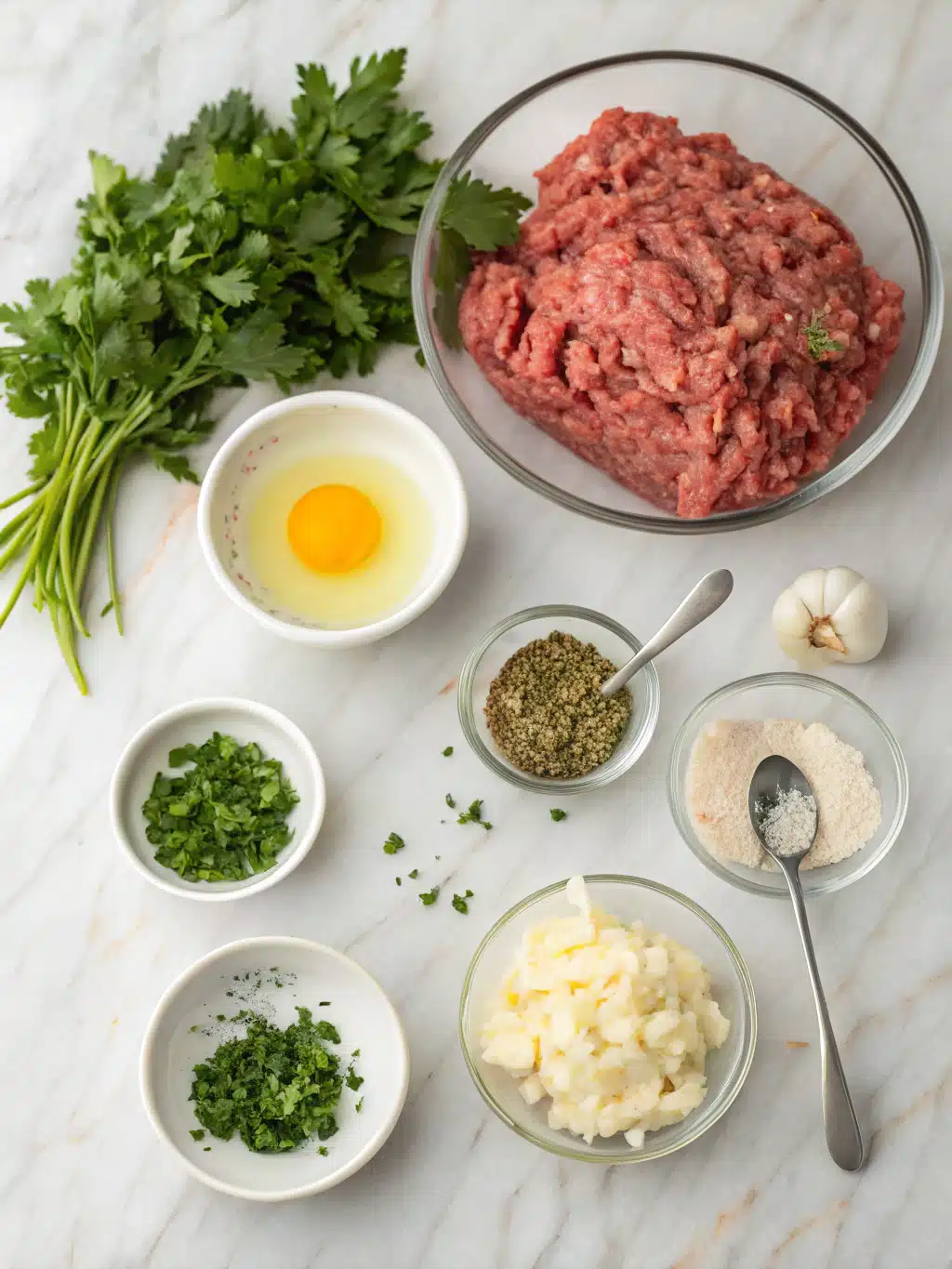 classic meatloaf with parsley and herbs ingredients