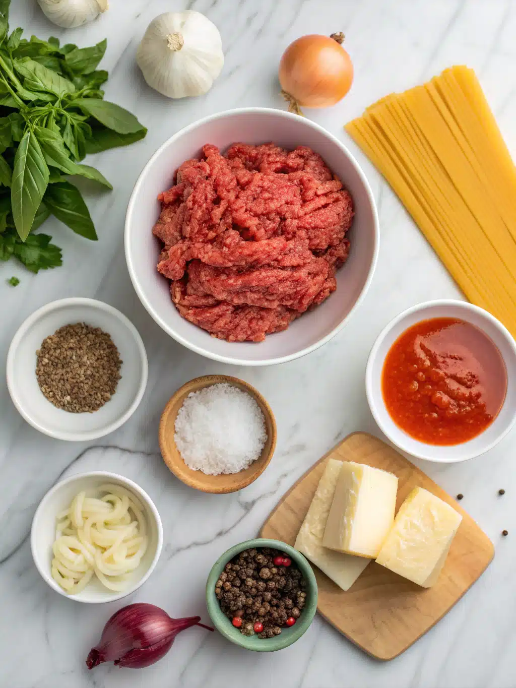 classic one pot lasagna soup with ground beef ingredients
