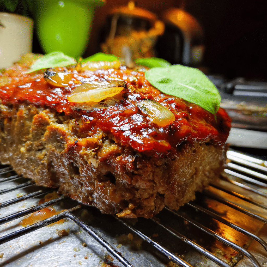 Classic Oven-Baked Meatloaf blends seasoned beef, breadcrumbs, and spices into a tender, comforting family dinner.