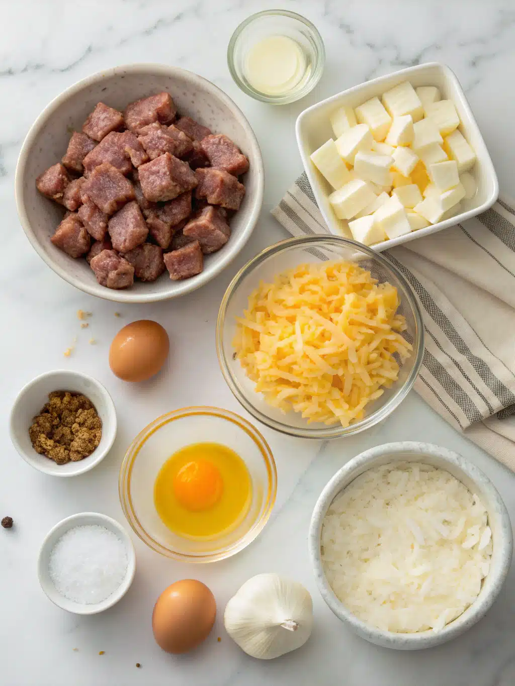 classic sausage egg cheese breakfast casserole ingredients