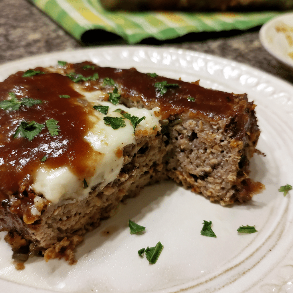 French Onion Meatloaf with Red Wine Sauce combines beef, onions, and rich wine-based sauce into a savory dish.