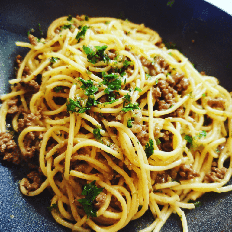 Ground Beef & Garlic Butter Noodles combine tender pasta, beef, and garlic butter into a simple, flavorful comfort dish.