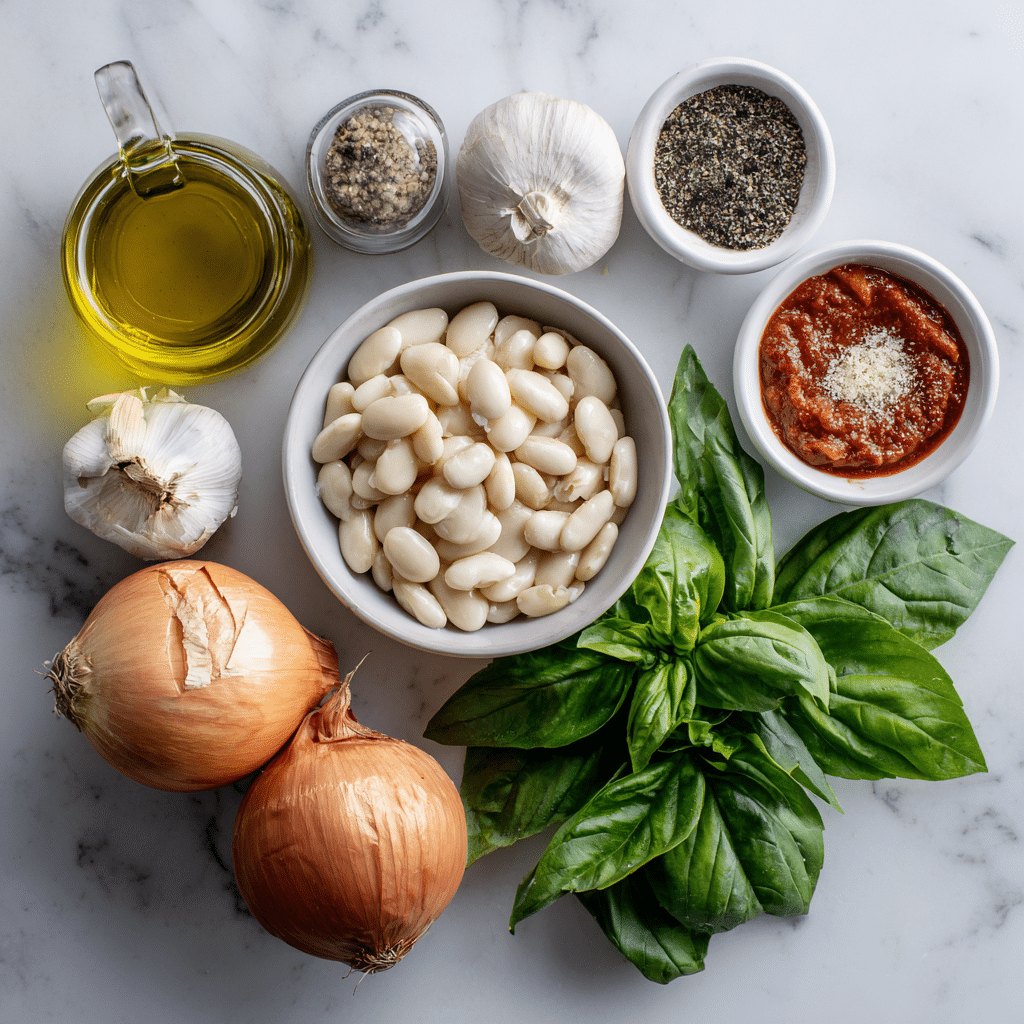 ingredients for Tuscan Style Lasagna soup