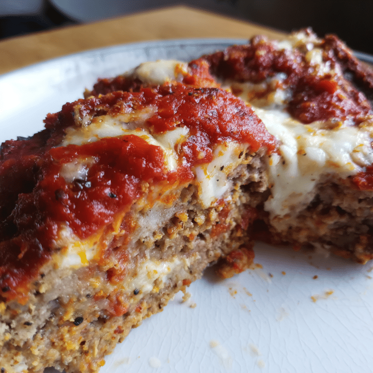 Italian Marinara Meatloaf with Mozzarella blends beef, tomato sauce, and cheese into a bold Italian-inspired dish.