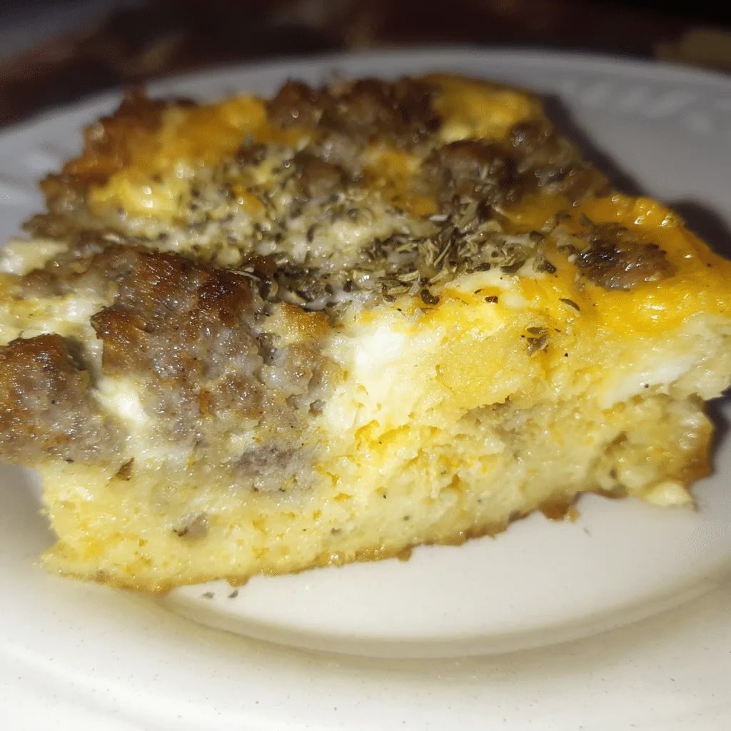 Italian Sausage Breakfast Casserole with Mozzarella blends sausage, eggs, herbs, and cheese into a savory, flavorful dish.