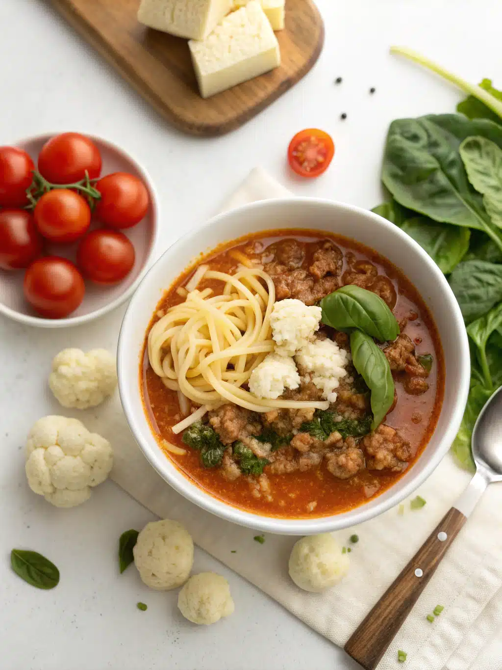 low carb lasagna soup with cauliflower noodles.webp ingredients
