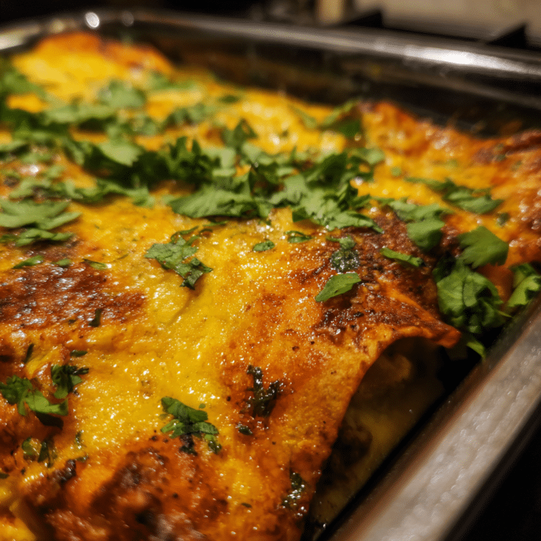 Mexican Ground Beef Enchilada Casserole blends seasoned beef, tortillas, sauce, and cheese into a bold and flavorful layered dish.