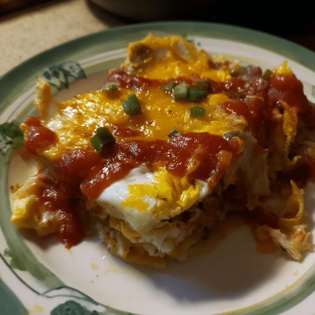 Overnight Mexican Breakfast Casserole blends eggs, cheese, and spices into a zesty, make-ahead dish.