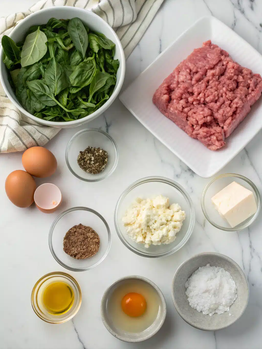 spinach and feta turkey meatloaf ingredients
