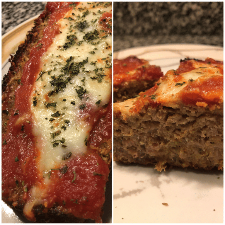 Cheesy Tomato Meatloaf, tangy and hearty