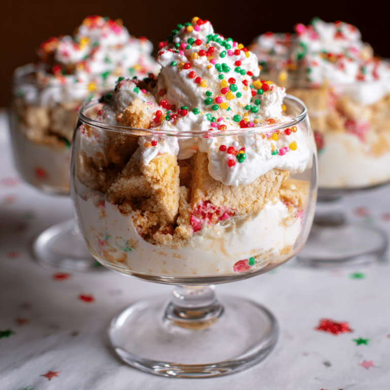 Christmas Sugar Cookie Trifle, creamy and festive