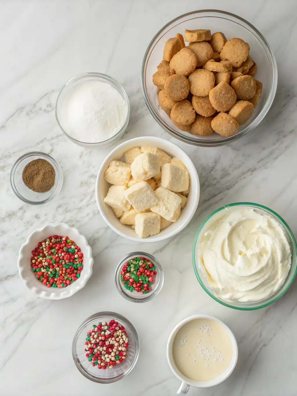 christmas sugar cookie trifle ingredients