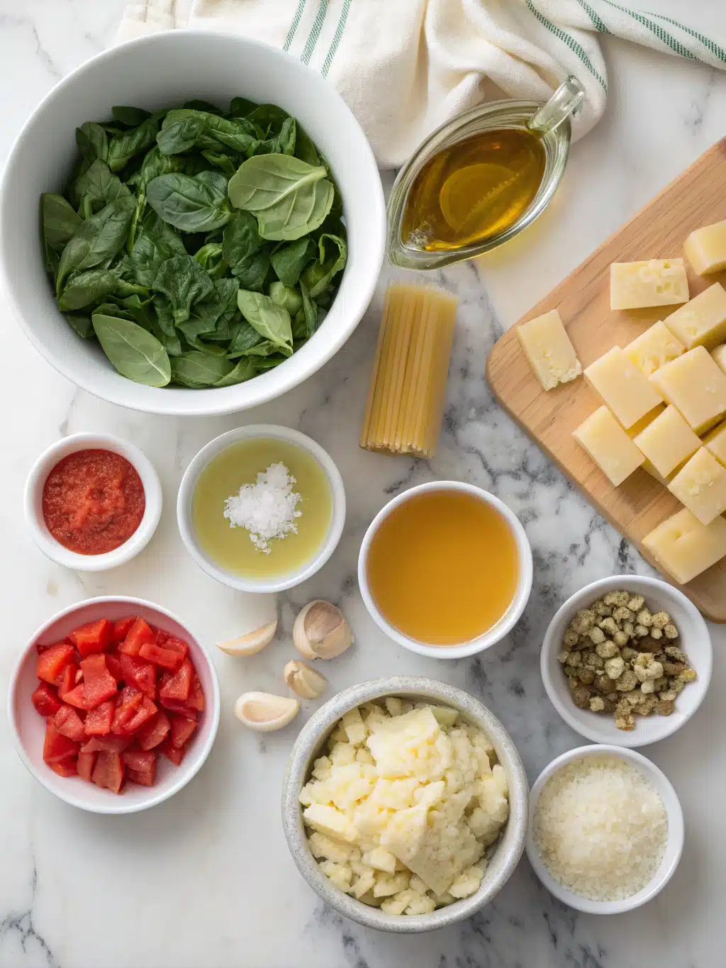 creamy artichoke and spinach lasagna soup ingredients