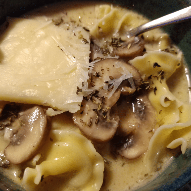 Creamy Mushroom Lasagna Soup, rich and earthy