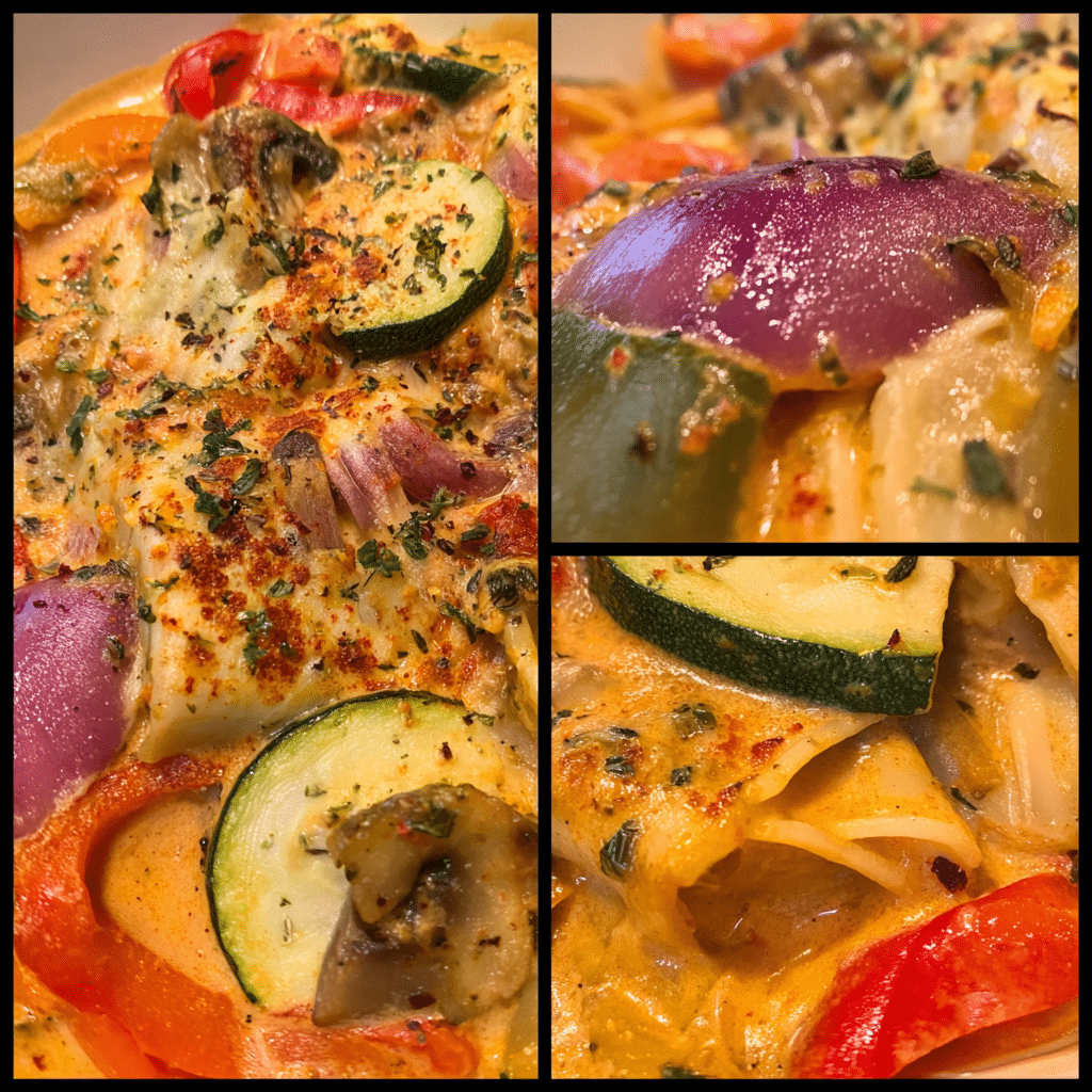Creamy Roasted Vegetable Lasagna Soup, cozy and rich