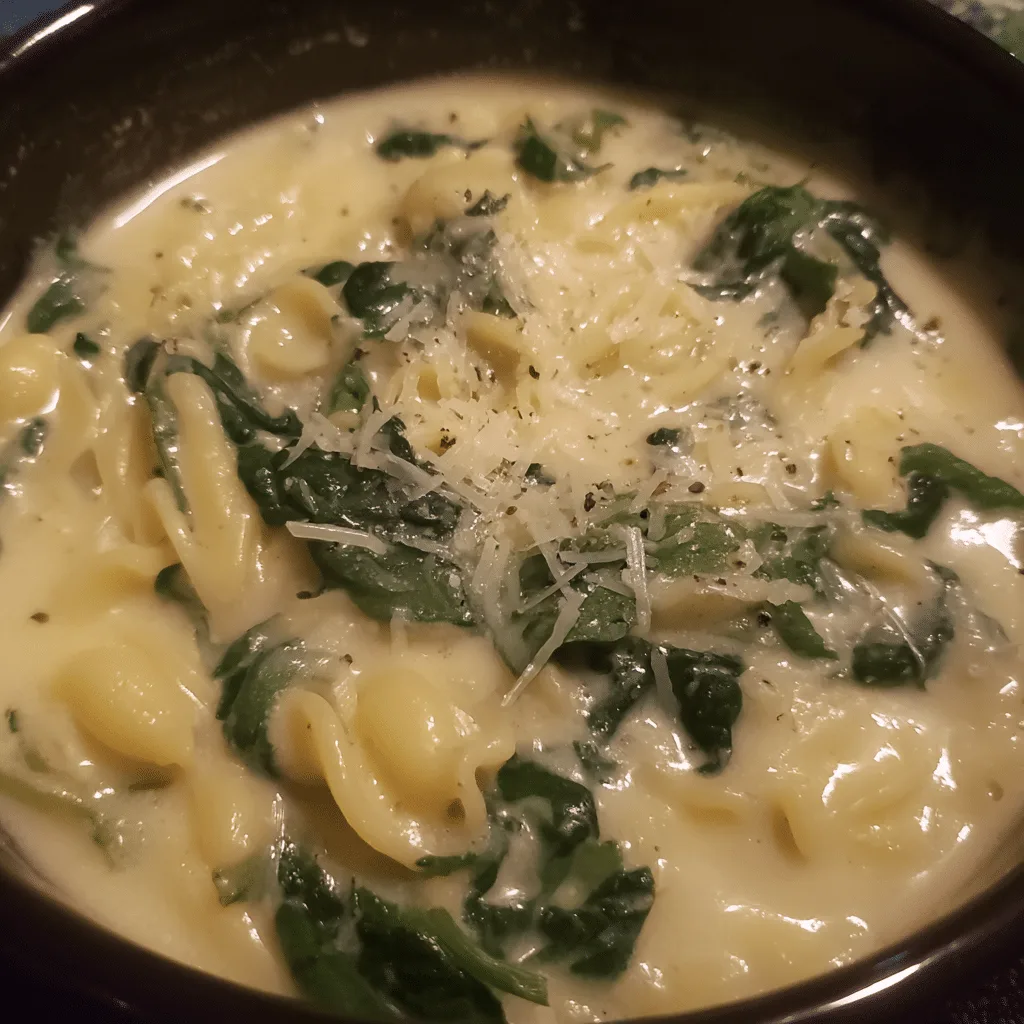 Creamy Spinach Alfredo Soup