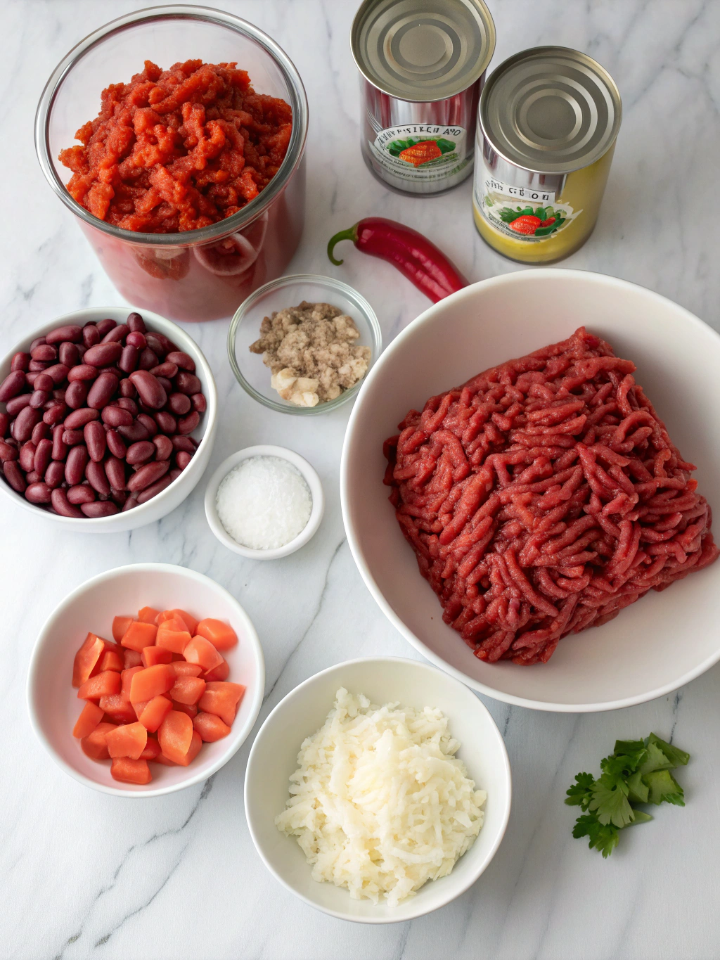 ground beef christmas chili ingredients