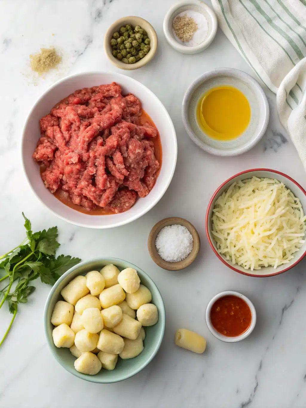 ground beef gnocchi bake ingredients