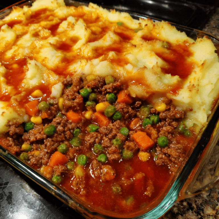 Ground Beef Shepherd’s Pie Casserole, classic and cozy