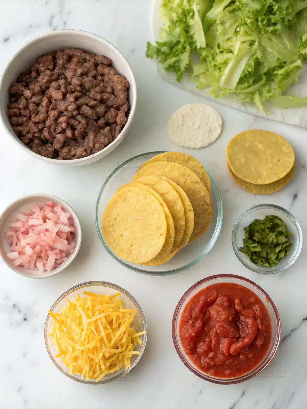 ground beef tostadas ingredients