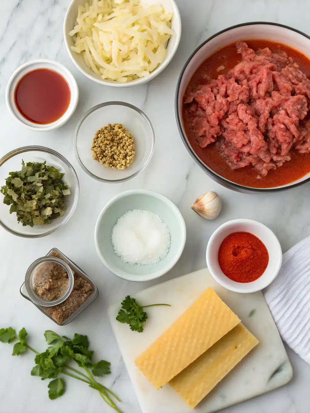 lasagna soup with italian herbs ingredients