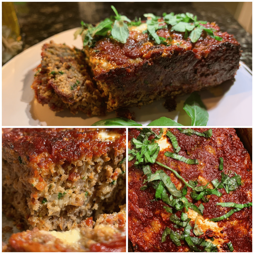 Meatloaf with Sundried Tomato Pesto, rich and aromatic