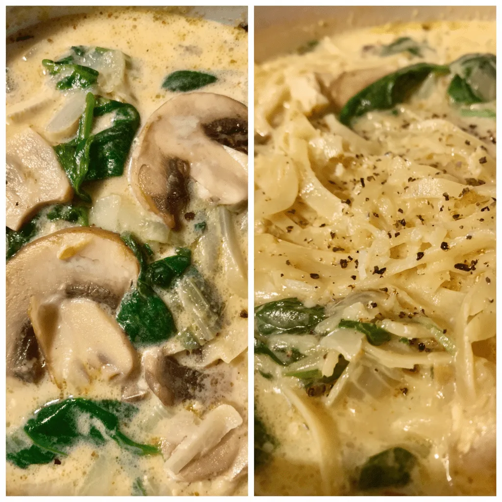 One-Pot Vegetarian Alfredo Lasagna Soup