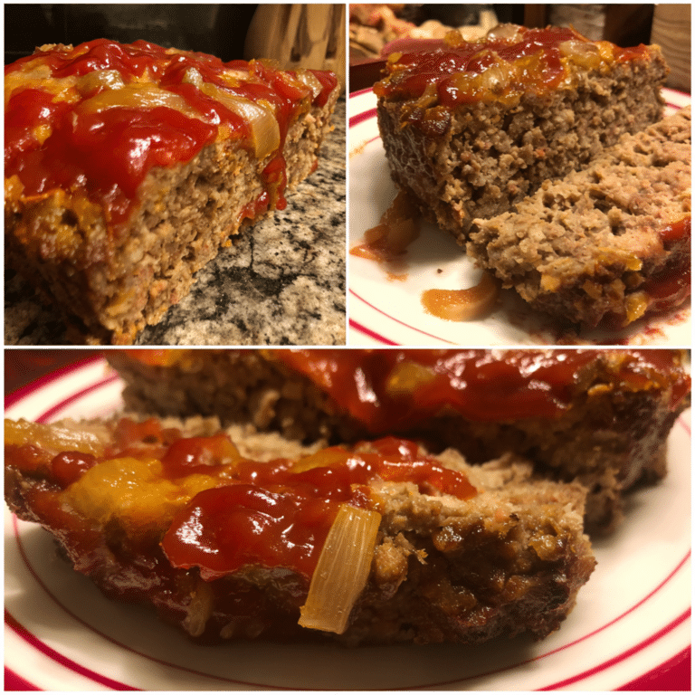 Sweet and Sour Meatloaf, tangy and savory