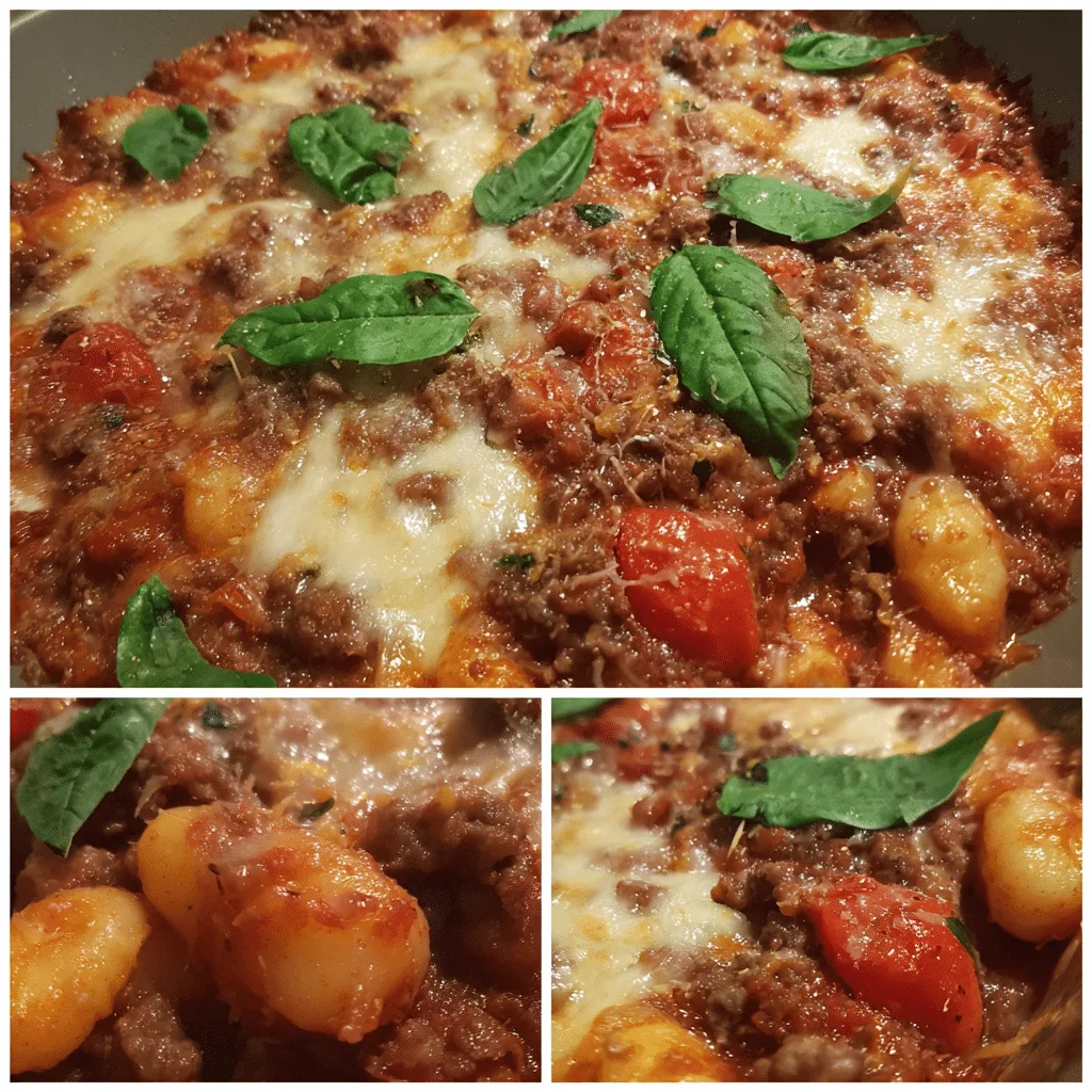 Beef and Tomato Gnocchi Bake, soft and comforting