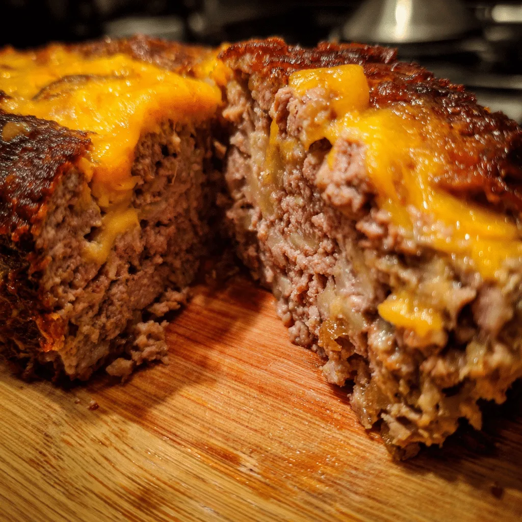 Cheddar Stuffed Meatloaf
