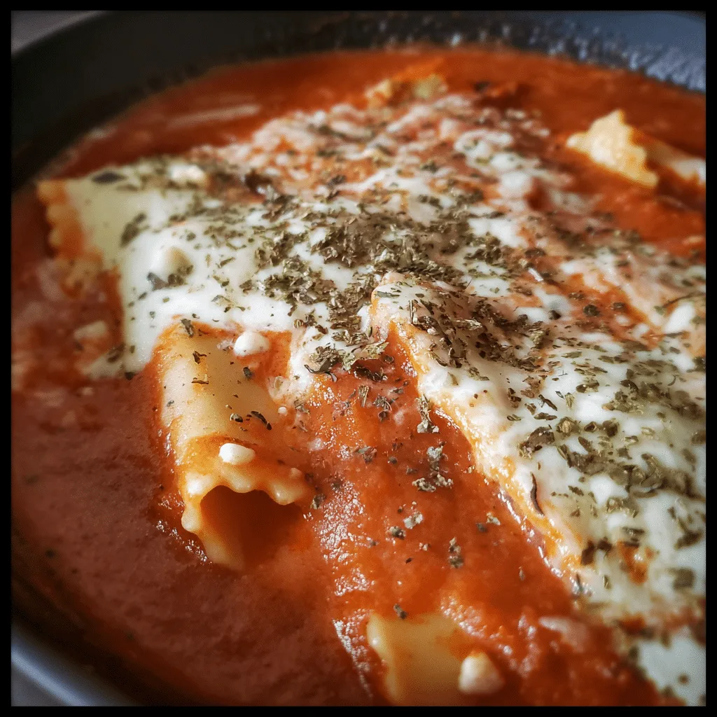 Creamy Marinara Lasagna Soup, rich and balanced