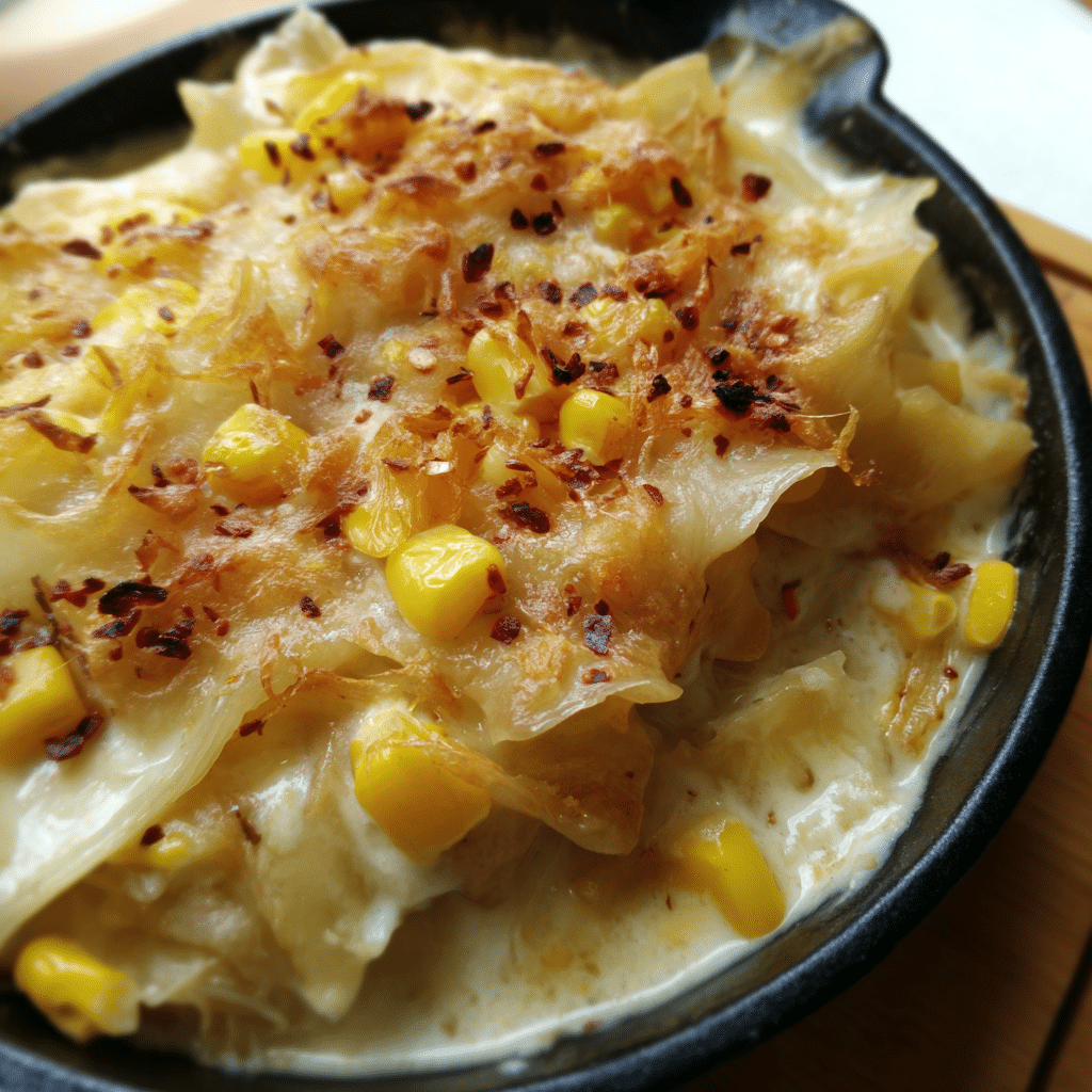 Creamy Roasted Corn Lasagna Soup