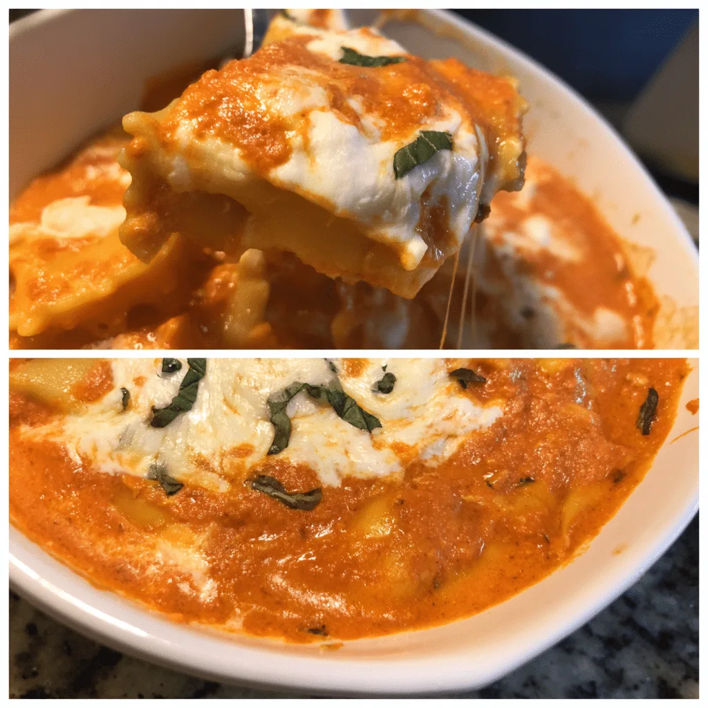 Creamy Tomato Alfredo Lasagna Soup, rich and smooth