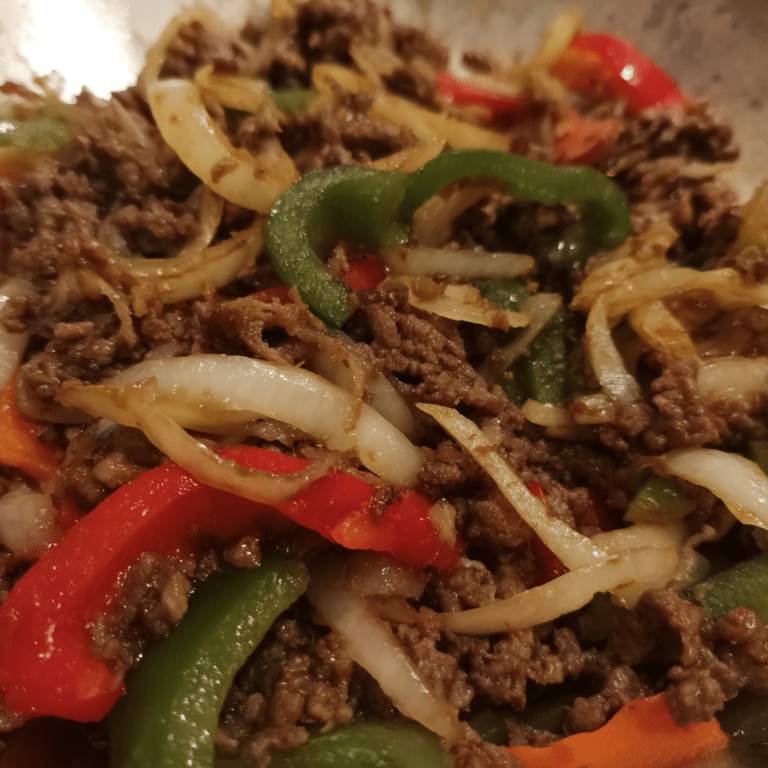 Ground Beef Ginger Stir Fry, fresh and aromatic