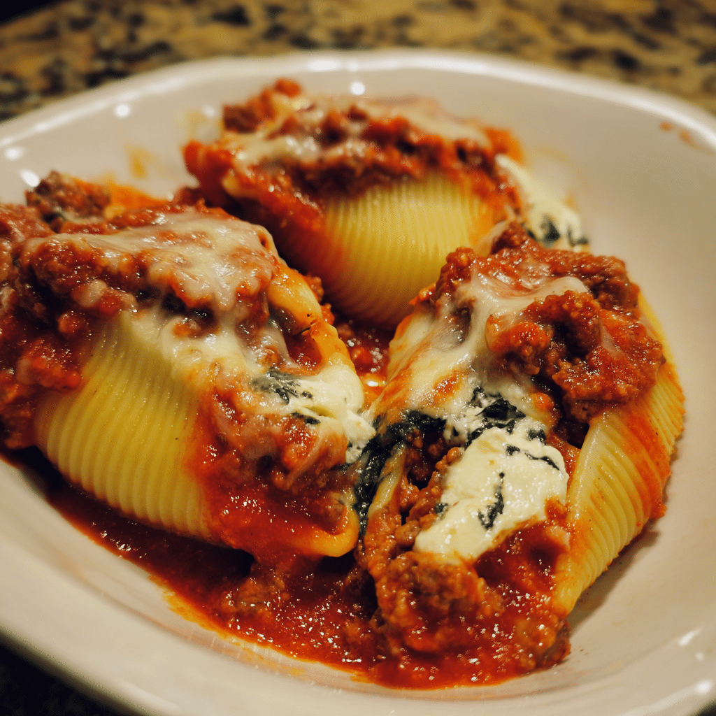 Ground Beef Italian Stuffed Shells