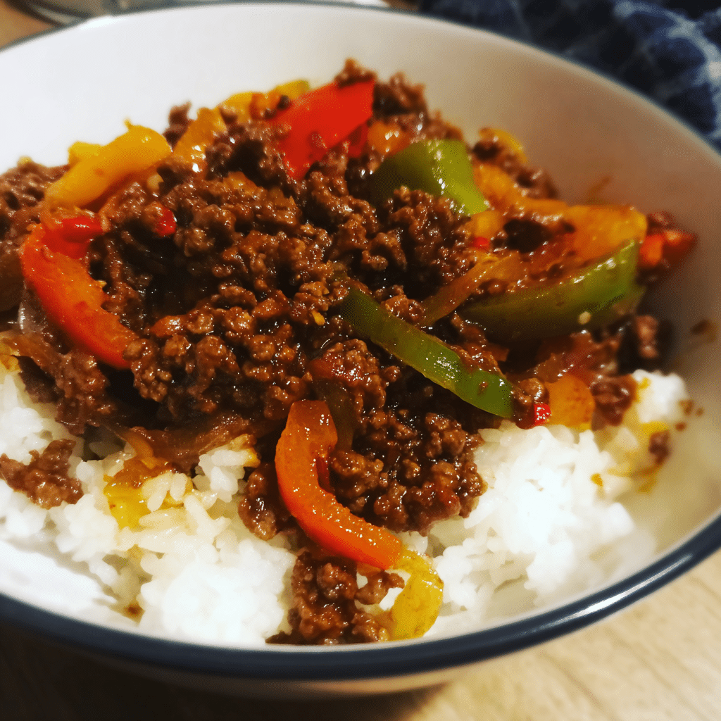 Ground Beef Sweet Chili Stir Fry