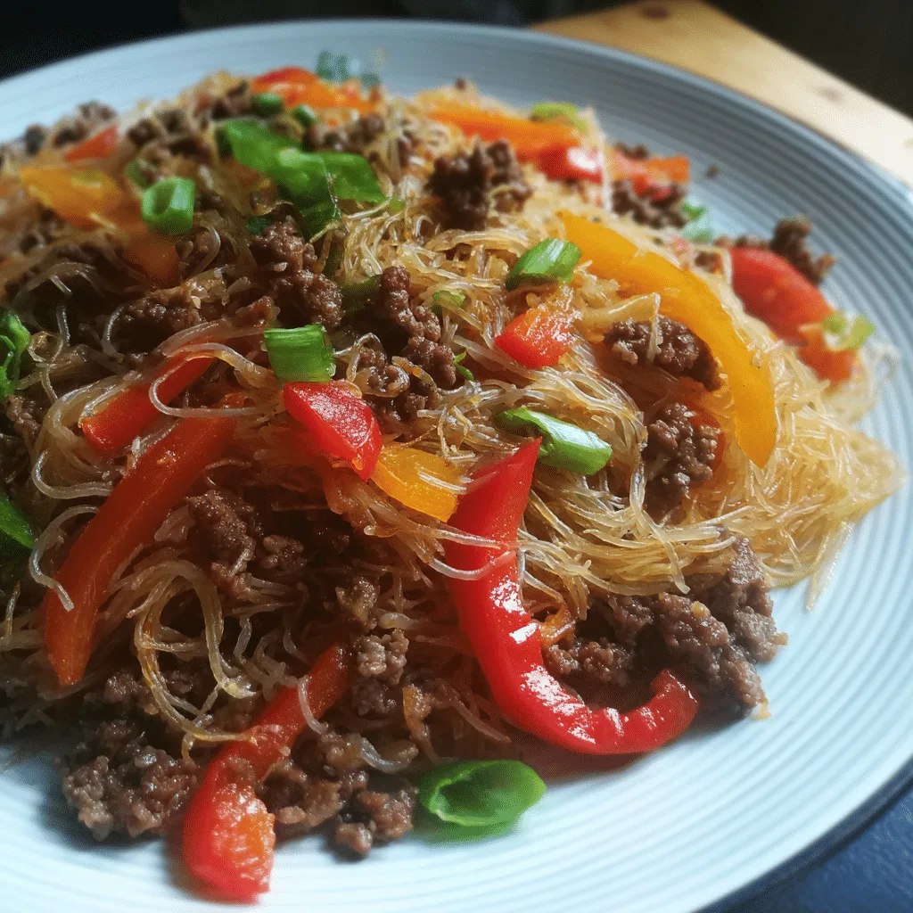 Ground Beef Sweet Soy Stir Fry, deep and flavorful